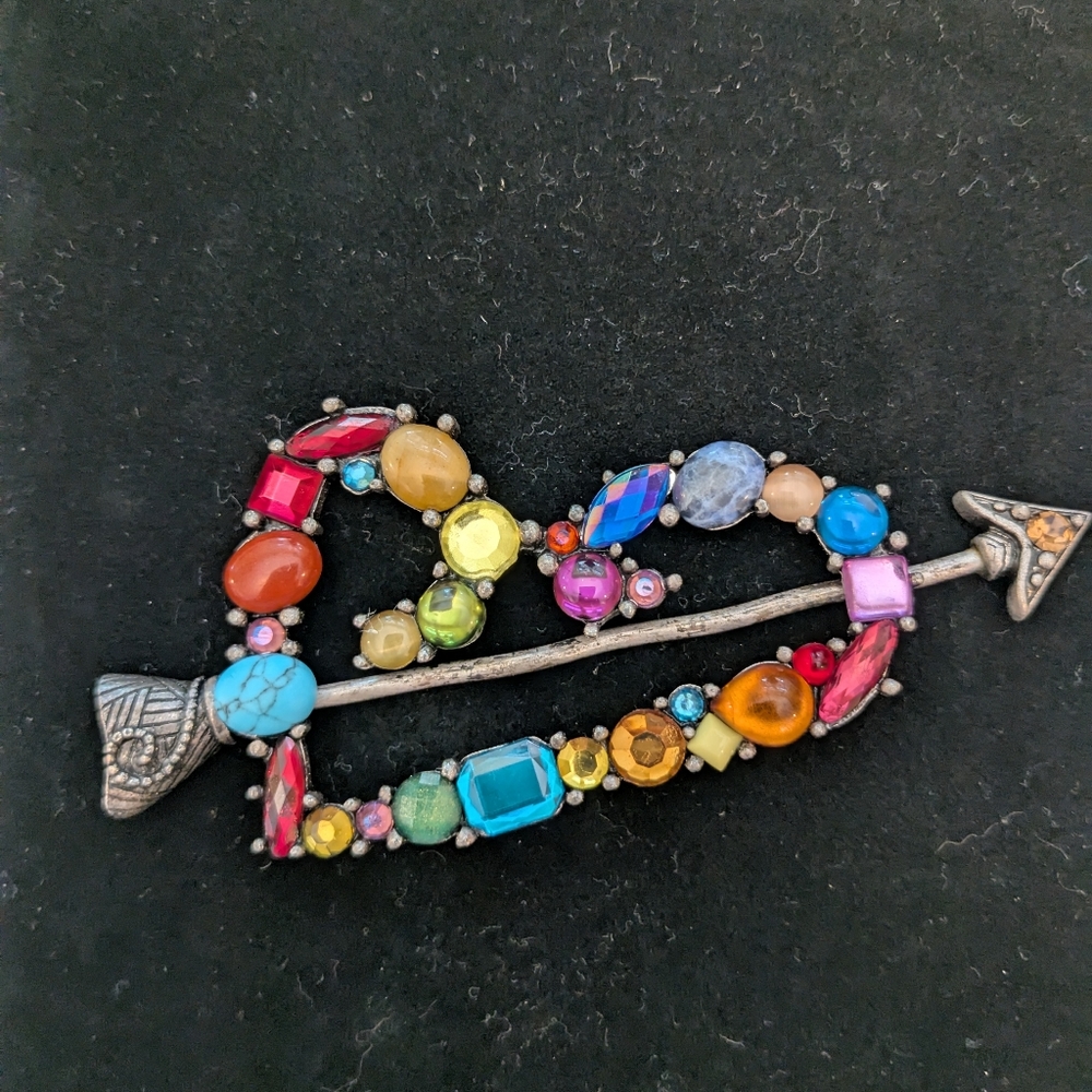 Chico's Gemstone Arrow Hair Accessory Shaw Pin